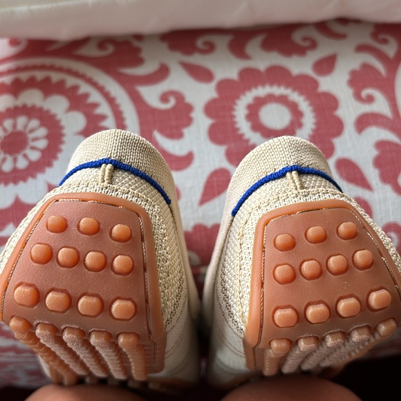 NEW no box Rothy’s Driver Women’s Size 9 “Sandy Shores” Cream/Tan Stripe Loafer - Picture 5 of 6